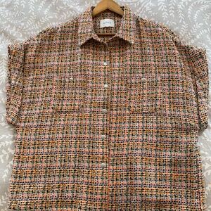 Multicolor Tweed Short-sleeve jacket